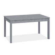 Extendable concrete gray dining table in melamine wood 80x120-160 cm