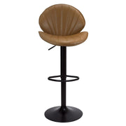 Elegant Tortora Adjustable Stool with Black Base for Your Space