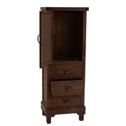 Walnut kitchen living room furniture with blackboard door cm 137 h