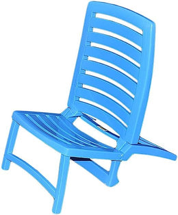 Spiaggina in light blue folding resin