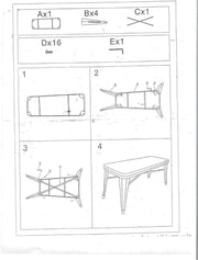 White Bristol iron bench