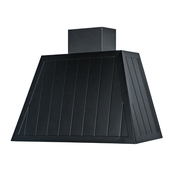 GARAGE METAL extractor hood in burnished stainless steel 80 cm