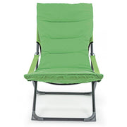 Relax folding deckchair with padding SFOD Green 60x90xh86 cm