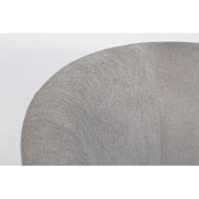 Armchair in wood and light gray fabric BELIZE 64,5x63x h76 cm