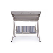 Three-seater steel rocking chair Ivory GRELY 190x120x h185 cm