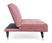 Three seater pink reclining sofa bed