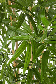 2x Home decoration bamboo plant with pot 185h cm