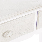 Console in MDF with two drawers Bianca CLORINNE 90x40x h78 cm