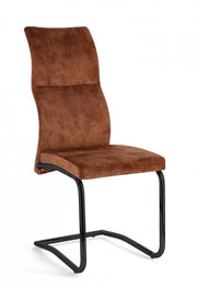 4x Thelma Rust Velvet Chair