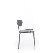 Polypropylene chair with gray seat