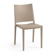 Living room chair in polypropylene Tortora MOSK 46x56x h82 cm