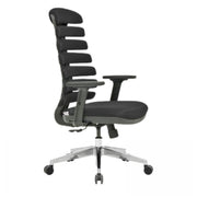 Spring office armchair black