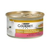 Gourmet Gold Chunks in trout sauce and Purina vegetables 85 grams