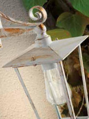 Outdoor Aluminum Die-Cast Lamp with Transparent Glass Diffusers Rust