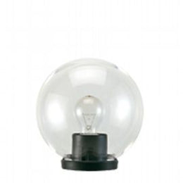 Outdoor Plastic Lamp with Clear PMMA Sphere Ø 20cm Black