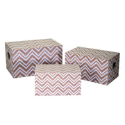 Rectangular brown eco-leather trunk 1-3 cm64x40h35