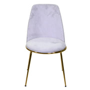 Design living room chair velvet and rotterdam gray gold metal