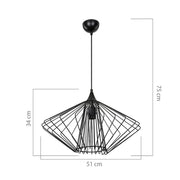 Arona suspension lamp ASZ1360 black metal wire