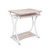 PC desk in white VIOLET steel 70x55x h76 cm
