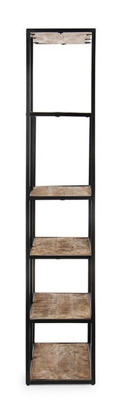 5-storey metal industrial style bookcase