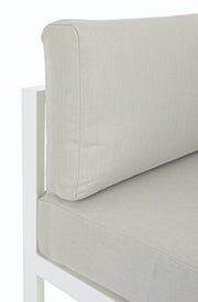 Marinel white garden corner armchair