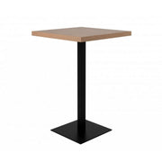 high avolo Square 105 cm oak top and black base Quantity 70x70xh.105 cm
