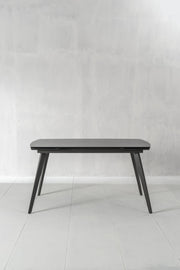 Extendable table with anthracite gray ceramic top 140/170/200x90x76h cm