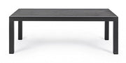 Kledi coffee table in anthracite aluminum 120x70x43h cm