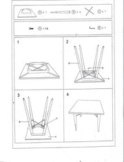 Modern table with brown iron top cm 80 x 160 x h 76