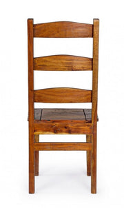 Chateux chair in antique rustic acacia wood