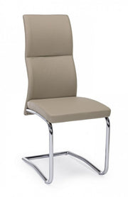 Chair in eco-leather Tortora THELMA 44x58x h104 cm