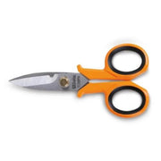 Beta 1128BMX electrician's scissors with straight stainless steel blades with micro serrations