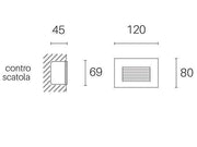 Recessed Dente 3W Led 3000K graphite plug line
