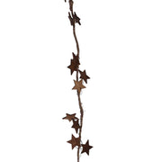 Brown stars garland with 20 micro ledscm210xh200x1 - battery operated