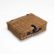 Countryside wicker picnic with barbeque accessories cm50x40h14