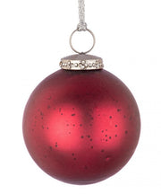 Elegant Red Vt Sphere Set of 4 - 80mm Diameter