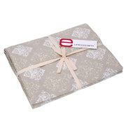 Rectangular beige venice brocade tablecloth cm140x180