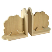 Pair of bookends in wood with tree cm19x17x19