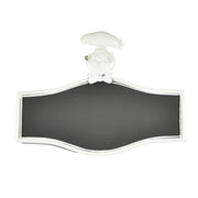 Rectangular flared chef blackboard cm54,5x41x2
