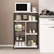 Nilufer black and white kitchen shelf