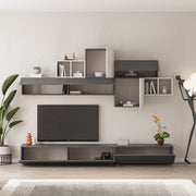 Vintage Anthracite and White Tromen 260 cm Wall Unit