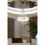 Ceiling lamp Yon MDL3973 silver decorated glass and crystal effect stones