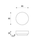 Modern gray stone coffee table cm 85 x 85 x h 28