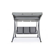 Three-seater steel rocking chair Anthracite GRELY 190x120x h185 cm