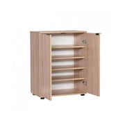 Multipurpose shoe cabinet 2 doors shelves sonoma 60x34xh.78 cm