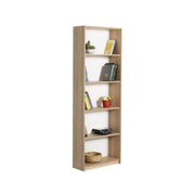 Bookcase shelf with 5 shelves, Sonoma colour, 58x23xh.170 cm