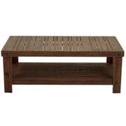 Country walnut coffee table with 2 tops 120x60xh, 45 cm