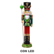 Resin soldier with black led cm47x44h156