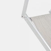 OCEAN folding sunbed in gray aluminum