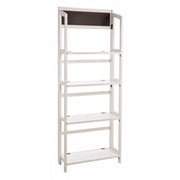 4-tier rectangular white display unit 70x29,5x190h cm